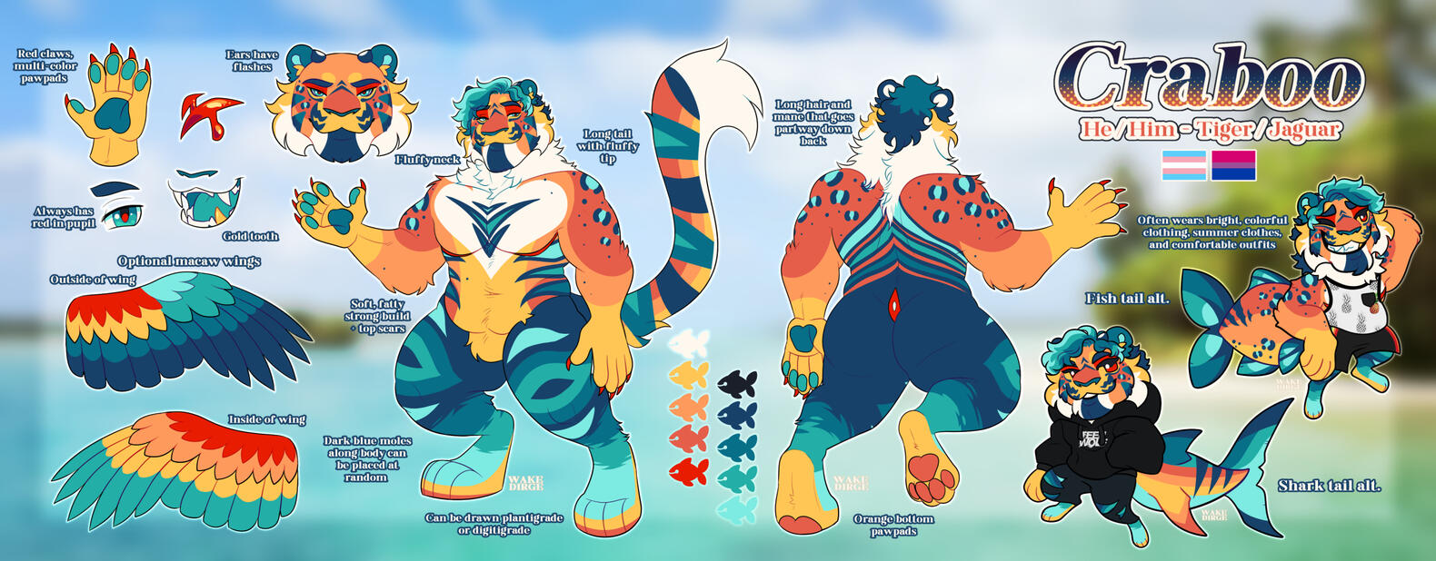 Example of a $300 worth ref. Commission work.